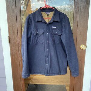 Patagonia Insulated Fjord Flannel Jacket Navy Blue - MENS - Size M